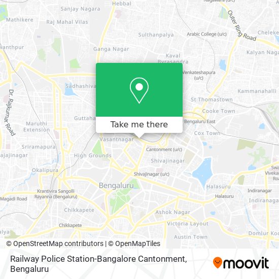 Railway Police Station-Bangalore Cantonment map