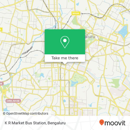 K R Market Bus Station map