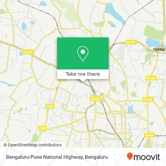 Bengaluru-Pune National Highway map