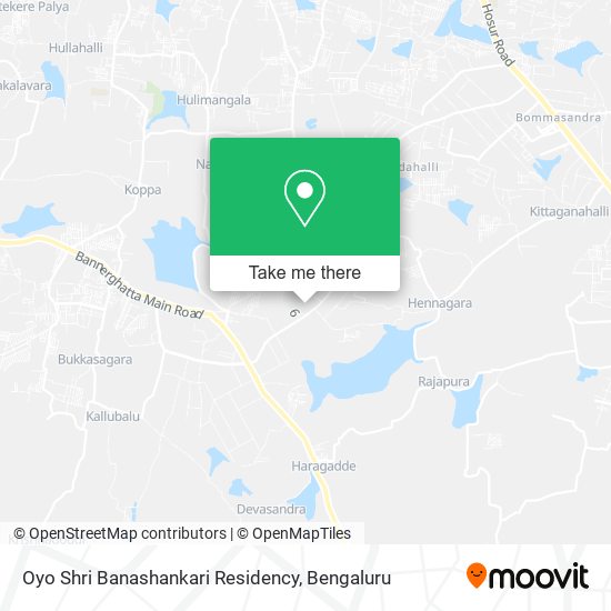 Oyo Shri Banashankari Residency map