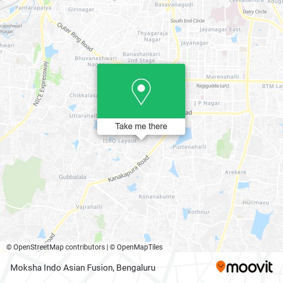 Moksha Indo Asian Fusion map