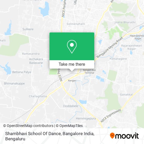 Shambhavi School Of Dance, Bangalore India map