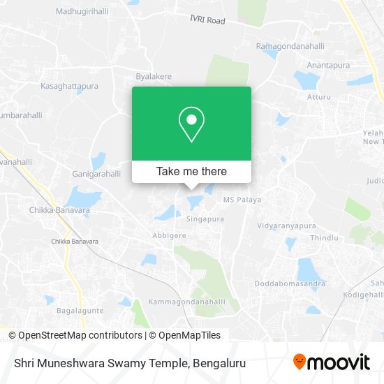Shri Muneshwara Swamy Temple map