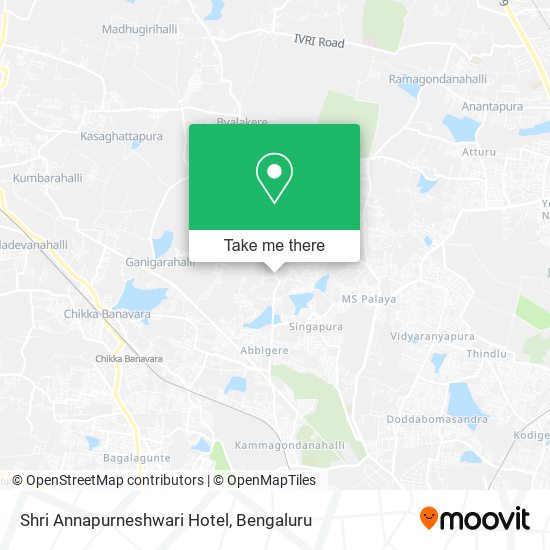 Shri Annapurneshwari Hotel map