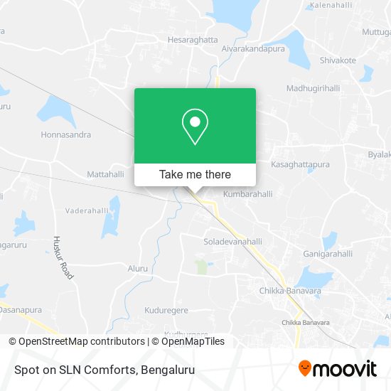 Spot on SLN Comforts map