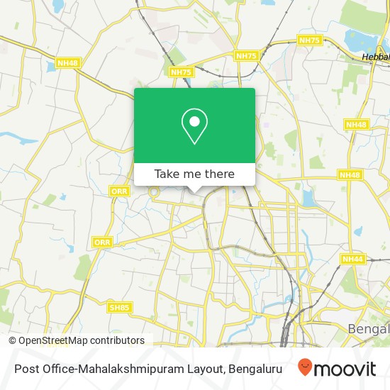Post Office-Mahalakshmipuram Layout map