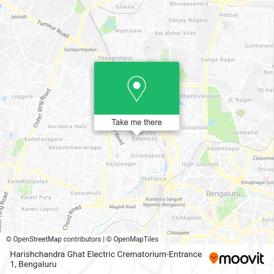Harishchandra Ghat Electric Crematorium-Entrance 1 map