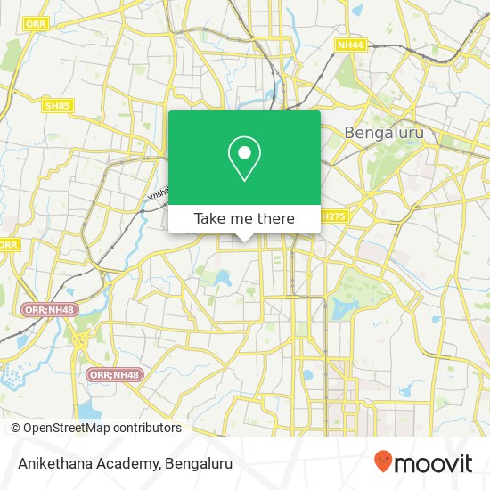 Anikethana Academy map