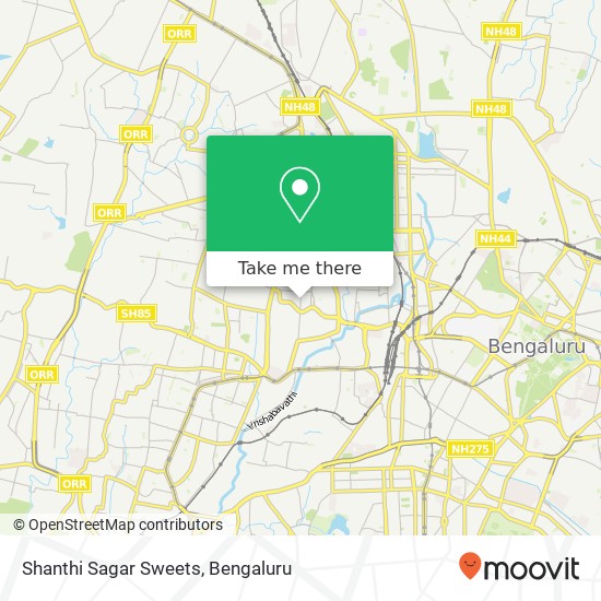 Shanthi Sagar Sweets map