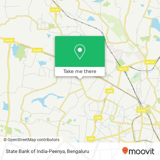 State Bank of India-Peenya map