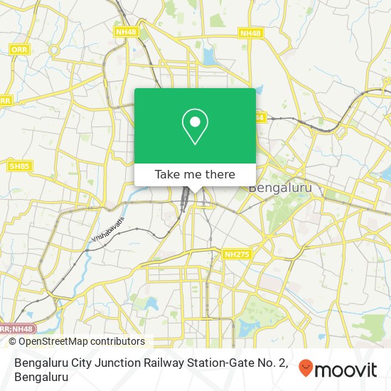 Bengaluru City Junction Railway Station-Gate No. 2 map