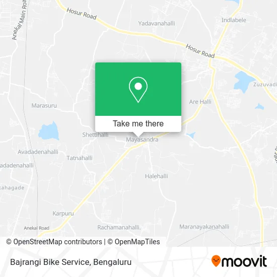 Bajrangi Bike Service map