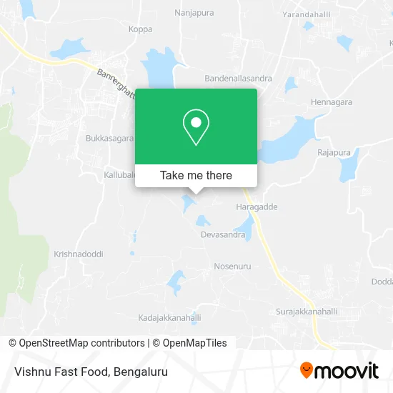 Vishnu Fast Food map