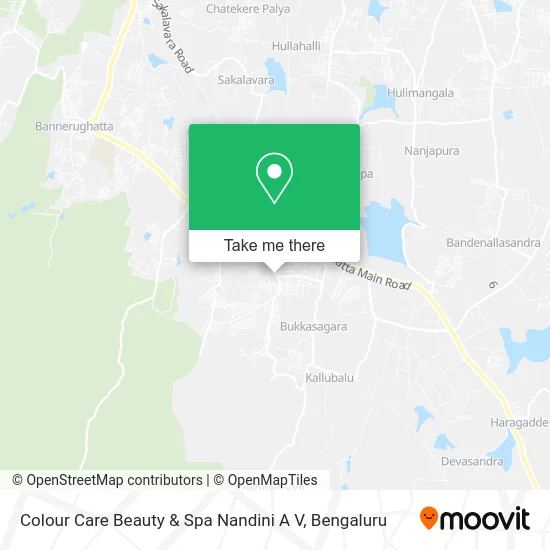 Colour Care Beauty & Spa Nandini A V map