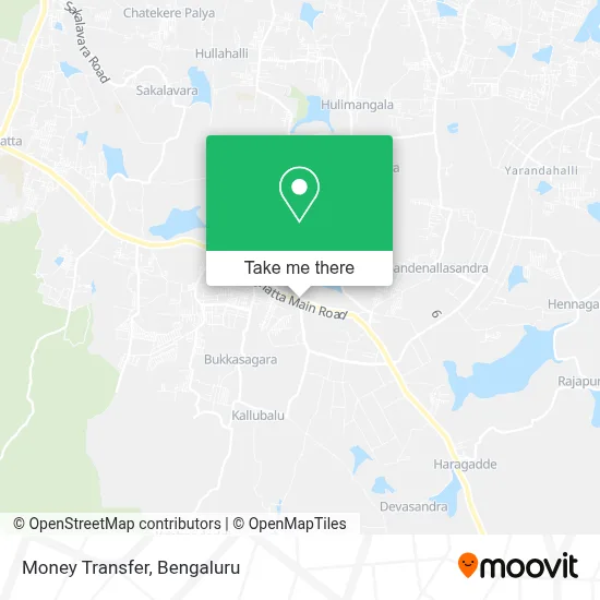 Money Transfer map