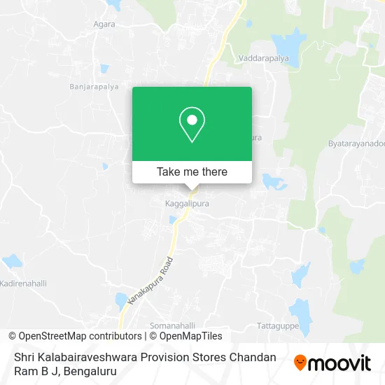 Shri Kalabairaveshwara Provision Stores Chandan Ram B J map