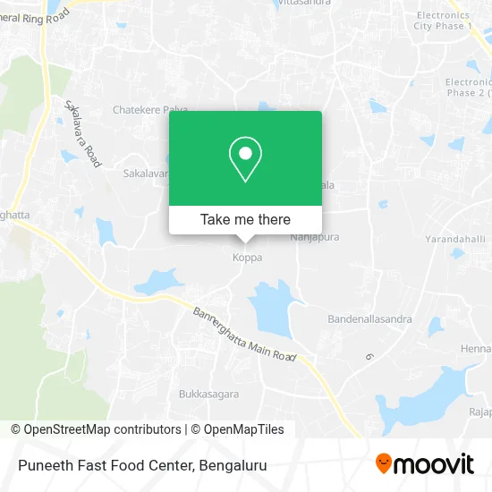 Puneeth Fast Food Center map
