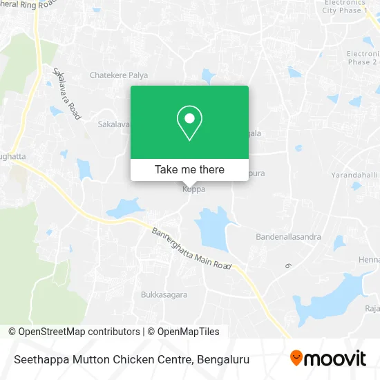 Seethappa Mutton Chicken Centre map