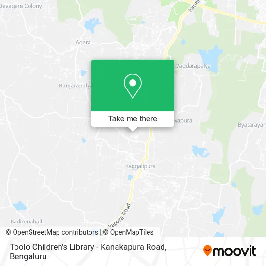 Toolo Children's Library - Kanakapura Road map