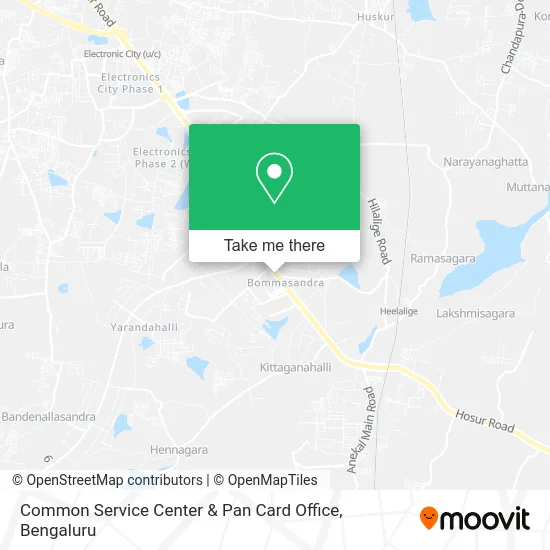 Common Service Center & Pan Card Office map