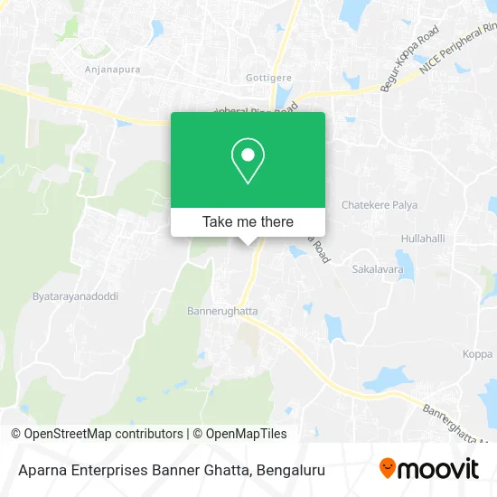 Aparna Enterprises Banner Ghatta map