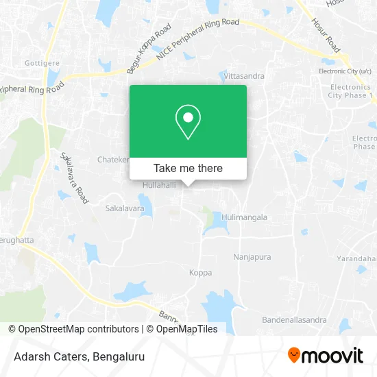 Adarsh Caters map