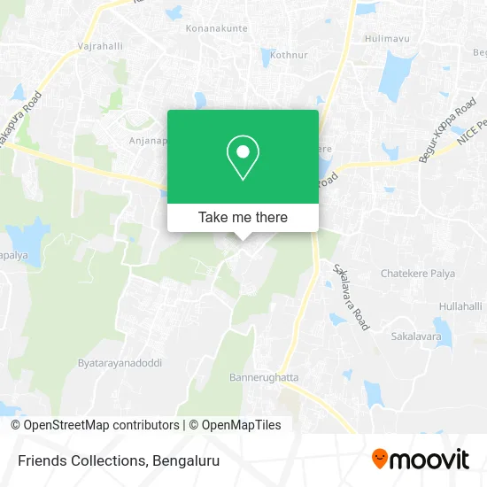 Friends Collections map