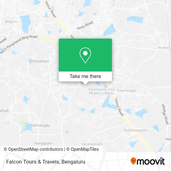 Falcon Tours & Travels map