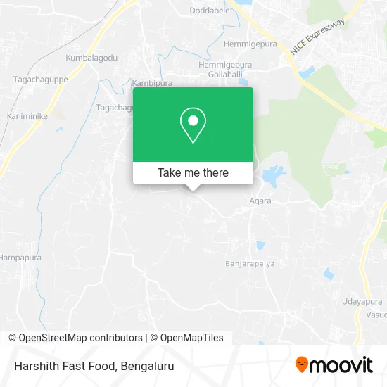 Harshith Fast Food map