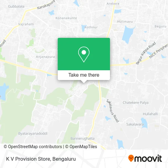 K V Provision Store map