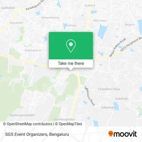 SGS Event Organizers map