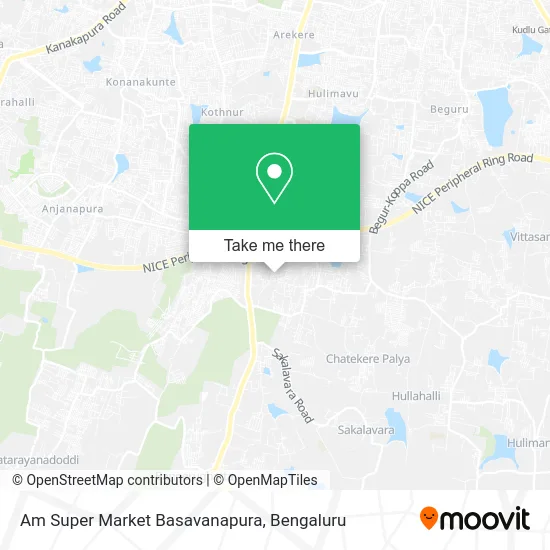 Am Super Market Basavanapura map