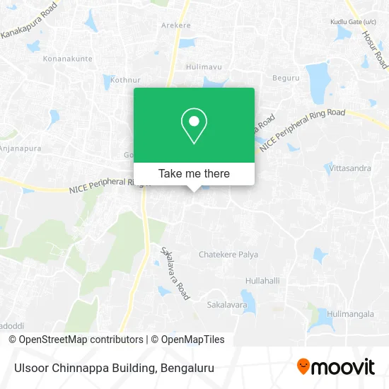 Ulsoor Chinnappa Building map