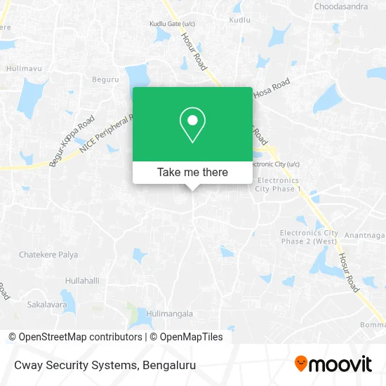 Cway Security Systems map