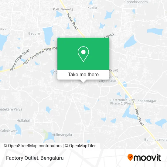 Factory Outlet map