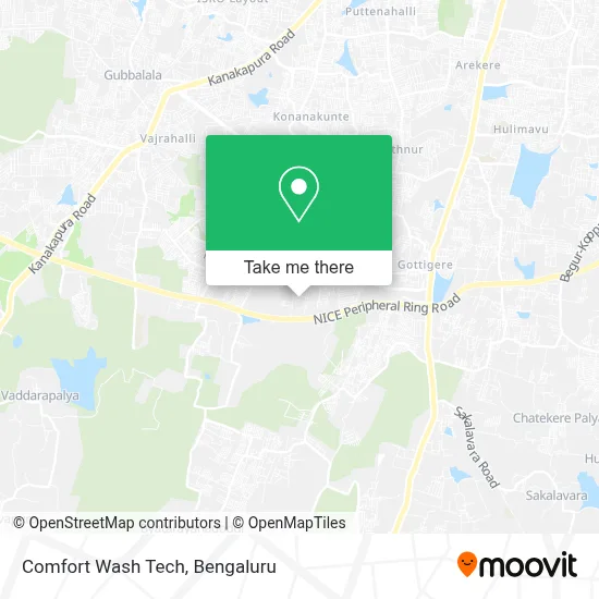 Comfort Wash Tech map