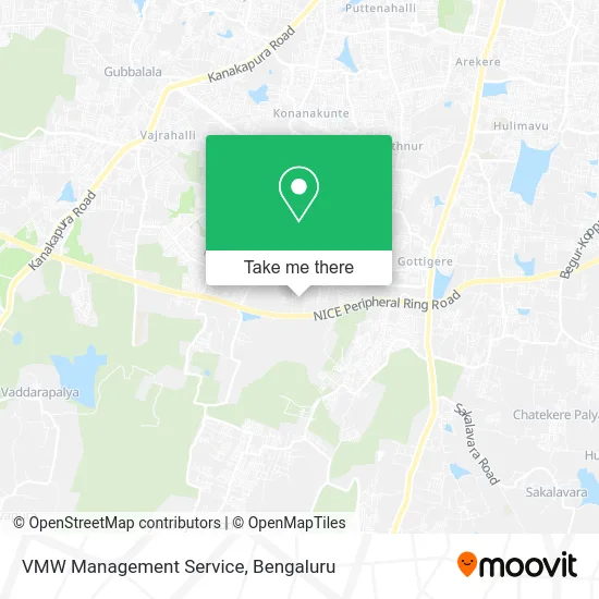 VMW Management Service map