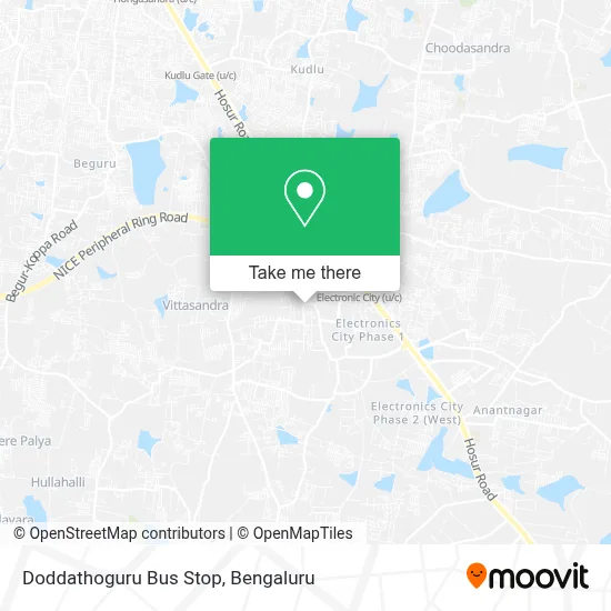 Doddathoguru Bus Stop map