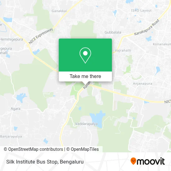 Silk Institute Bus Stop map