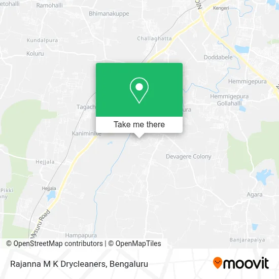 Rajanna M K Drycleaners map