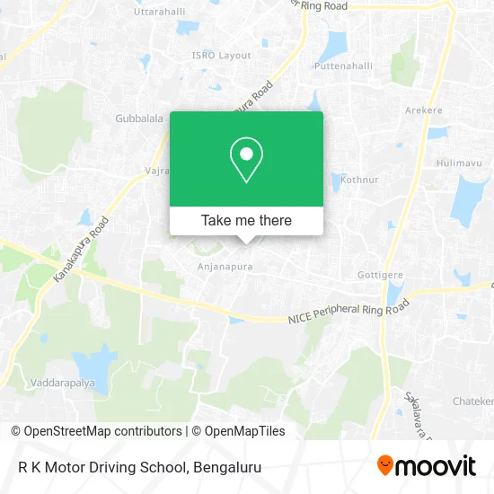 R K Motor Driving School map