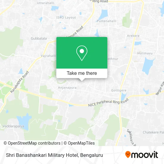 Shri Banashankari Military Hotel map
