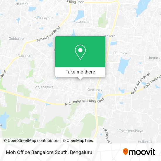 Moh Office Bangalore South map