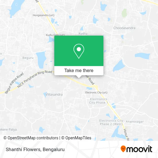 Shanthi Flowers map