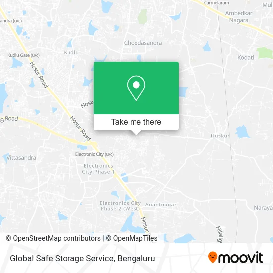 Global Safe Storage Service map