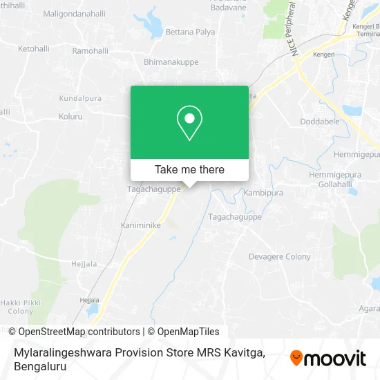 Mylaralingeshwara Provision Store MRS Kavitga map