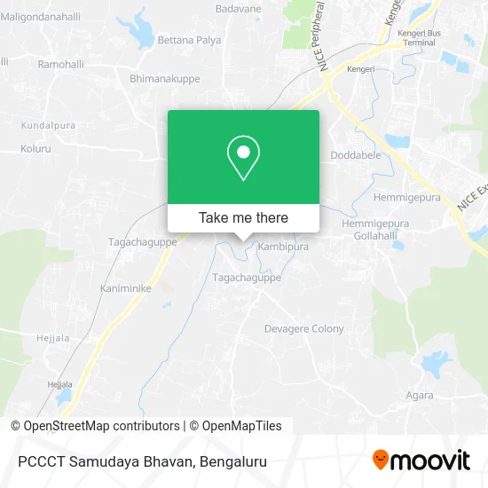 PCCCT Samudaya Bhavan map
