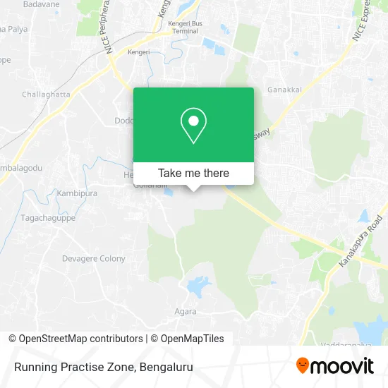 Running Practise Zone map