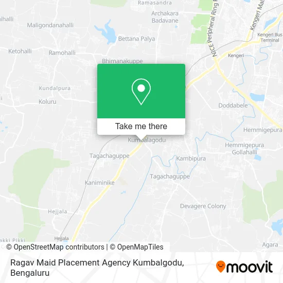 Ragav Maid Placement Agency Kumbalgodu map