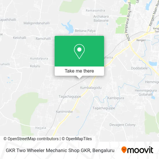 GKR Two Wheeler Mechanic Shop GKR map